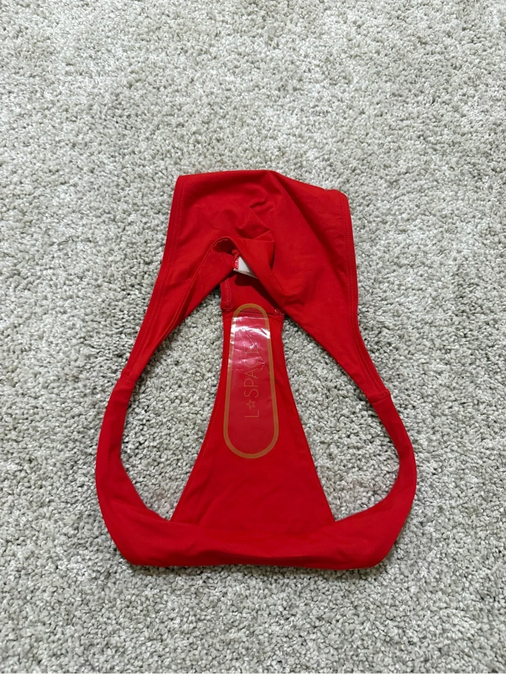 l*space Bold Red High-Cut Bikini Bottom